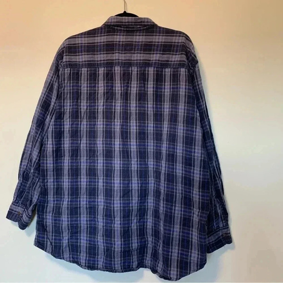 Woolrich plaid checkered 100% cotton long sleeves  button down shirt - Picture 3 of 3